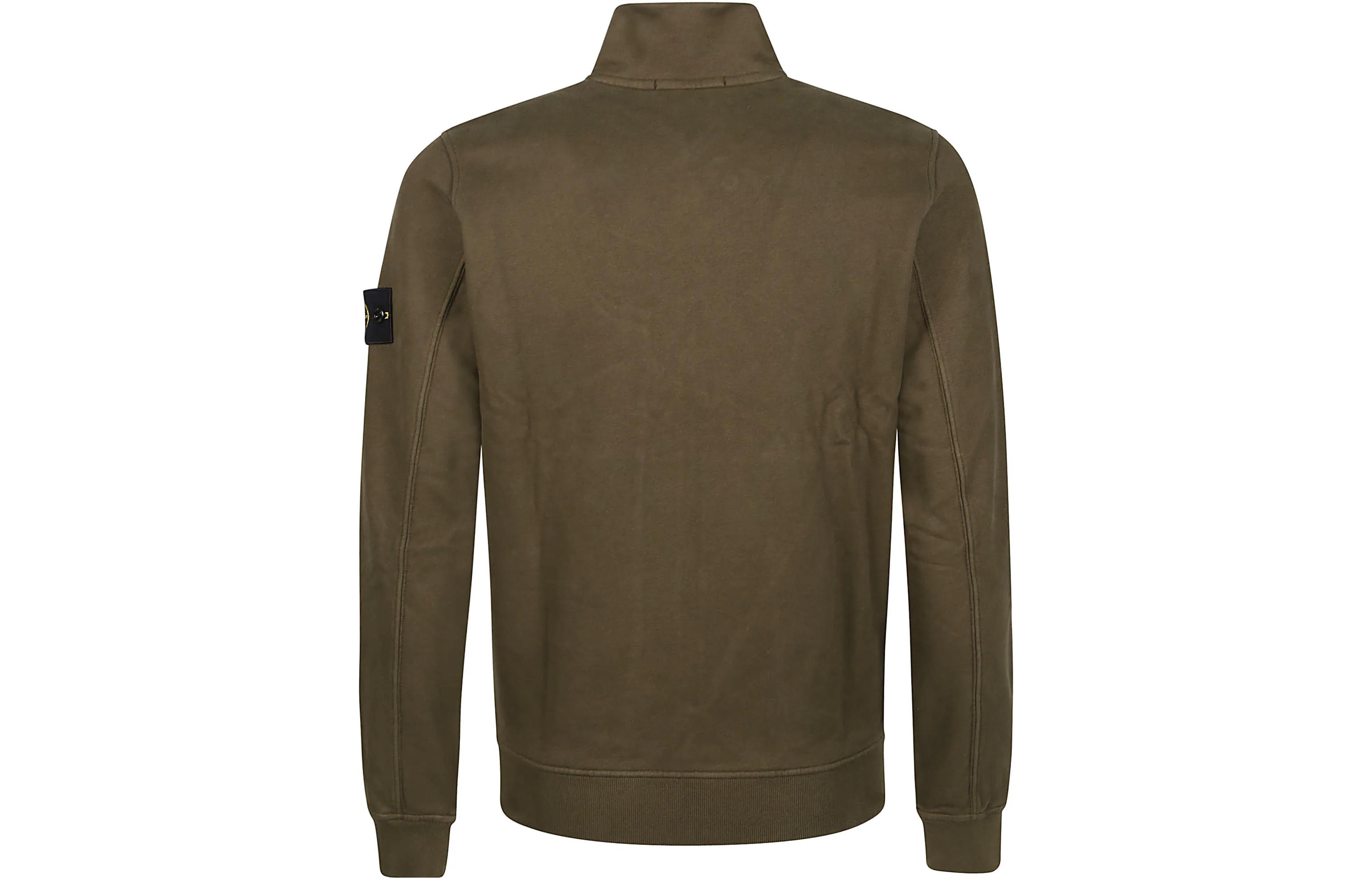 Lookbook STONE ISLAND FW23 솔리드 컬러 스탠드 칼라 집 재킷 브라운 791562820-V0058