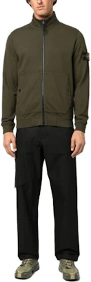 STONE ISLAND FW23 솔리드 컬러 스탠드 칼라 집 재킷 브라운 791562820-V0058 Shop STONE ISLAND FW23 솔리드 컬러 스탠드 칼라 집 재킷 브라운 791562820-V0058