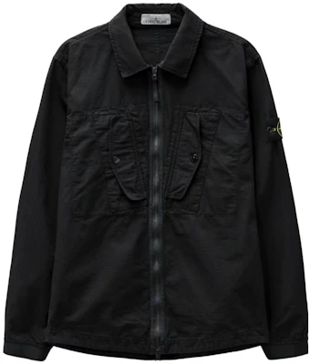 Chaqueta Negra con Cremallera y Cuello Stone Island FW23 Color Sólido. 791511112-V0029 Buy Chaqueta Negra con Cremallera y Cuello Stone Island FW23 Color Sólido. 791511112-V0029
