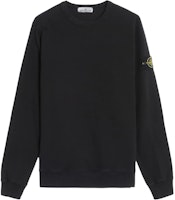 STONE ISLAND FW23 Unisex Black Logo Crewneck Fleece Sweatshirt 791562420-V0029 STONE ISLAND FW23 Unisex Black Logo Crewneck Fleece Sweatshirt 791562420-V0029