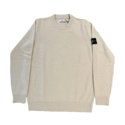 STONE ISLAND FW23 Unisex Solid Color Crewneck Pullover Sweater 7915508A3-v0097