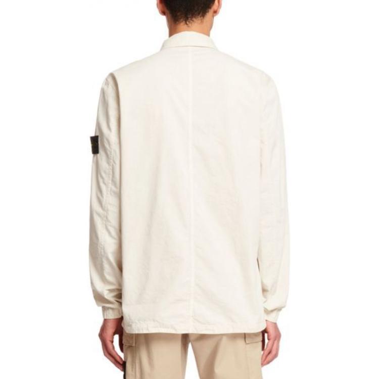 Details for ストーンアイランド FW23 ウォッシュ加工ダブルポケットジャケット メンズ オフホワイト 7915102WN-V0197