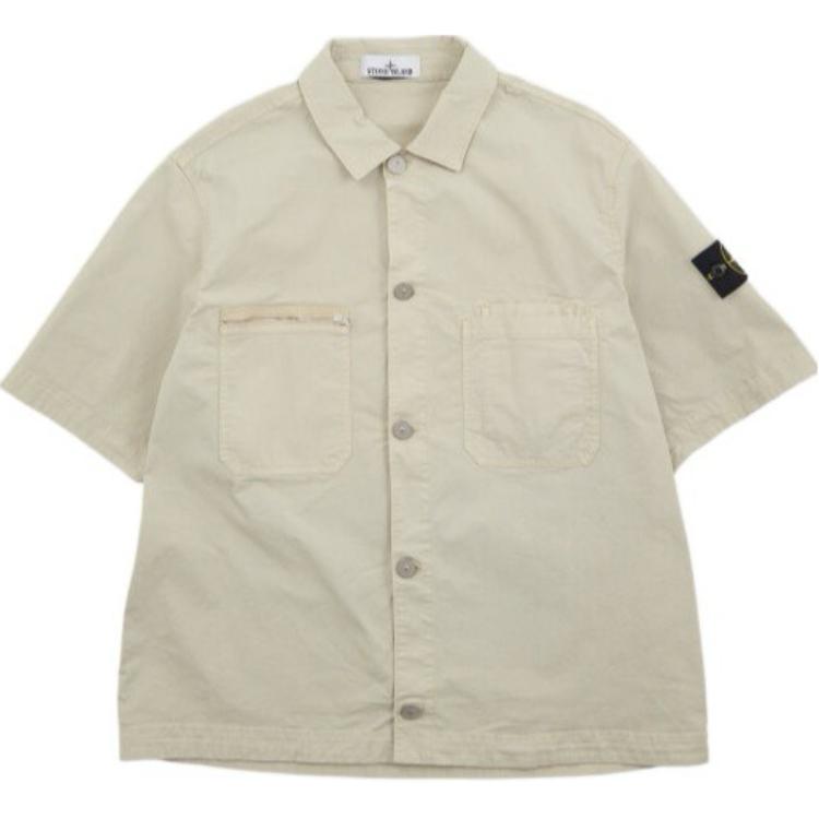 Stone Island FW24  Beige Short-Sleeve Shirt 811512410-V0097