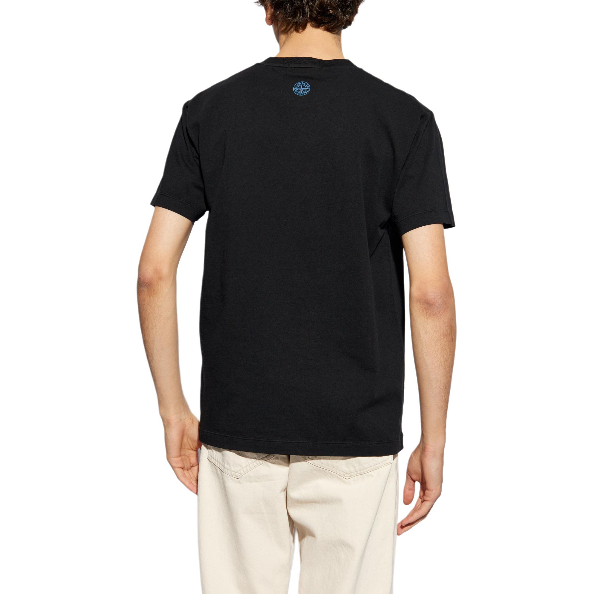 Purchase STONE ISLAND 2024秋冬 黑色Logo短袖T恤 休閒舒適 81152NS80 0-V0029