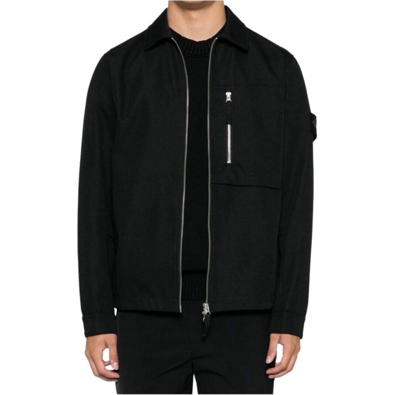Stone Island FW24  Black Zip-Up Jacket Long Sleeve Casual Outerwear 811511103-V0029 圖 3