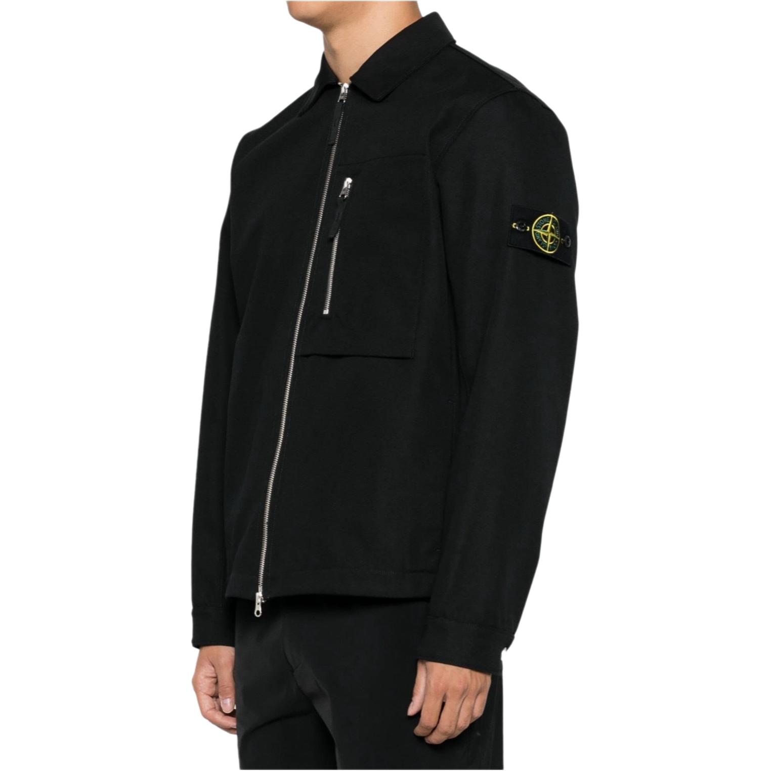 Stone Island FW24  Black Zip-Up Jacket Long Sleeve Casual Outerwear 811511103-V0029 圖 4
