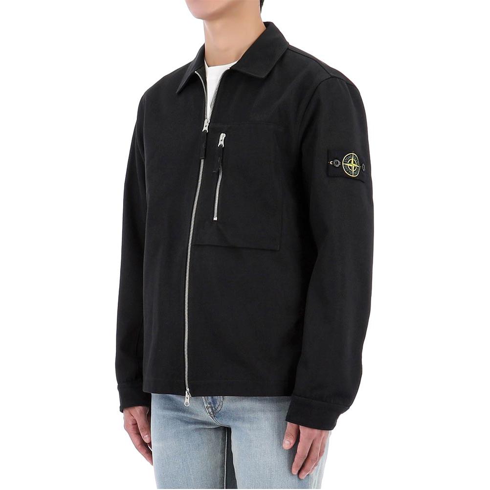 Stone Island FW24  Black Zip-Up Jacket Long Sleeve Casual Outerwear 811511103-V0029 圖 5