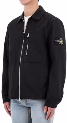 ストーンアイランド FW24 ブラック ジップアップ ジャケット 長袖 カジュアルアウター 811511103-V0029 Purchase ストーンアイランド FW24 ブラック ジップアップ ジャケット 長袖 カジュアルアウター 811511103-V0029