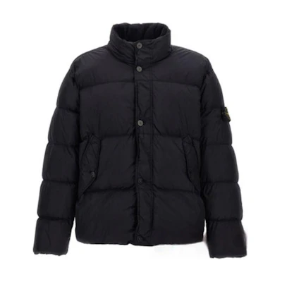 Stone Island FW24 Blue Lightweight Quilted Down Jacket Windproof Waterproof 811540123-V0020