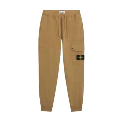 STONE ISLAND FW24 Cargo Jogger Pants Khaki Casual Wear. 811564020-V0094