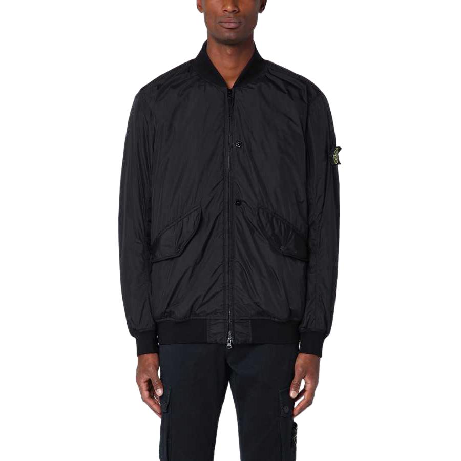 STONE ISLAND FW24  Classic Black Zip-Up Loose Fit Jacket 811540923-V0029 圖 4