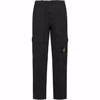 Order STONE ISLAND FW24 Durable Cotton Drawstring Cargo Pants Black Grey 811530601-V0162