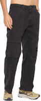 Purchase STONE ISLAND FW24 Durable Cotton Drawstring Cargo Pants Black Grey 811530601-V0162
