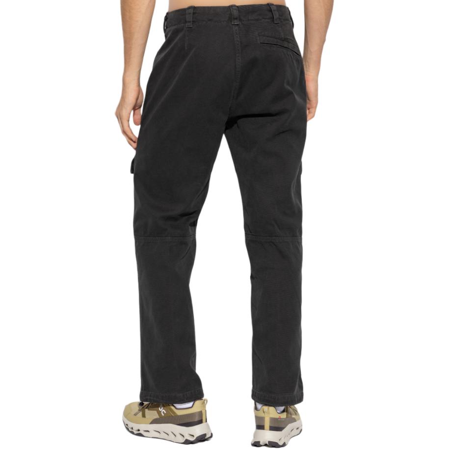 Details for ストーンアイランド FW24 耐久性コットン ドローストリング カーゴパンツ ブラックグレー 811530601-V0162