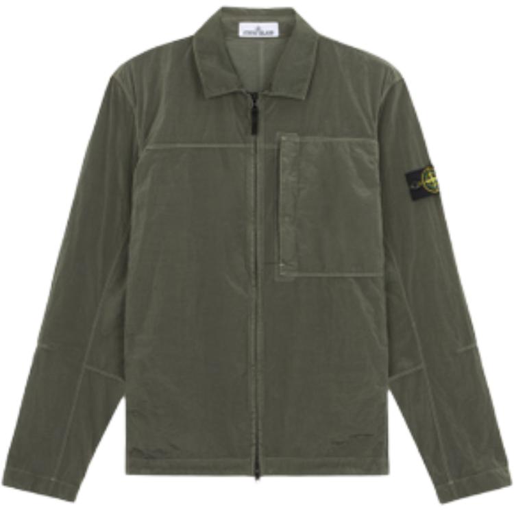 STONE ISLAND FW24  Nylon Metal Jacket Sage Green with Side Logo Badge. 811511819-V0059
