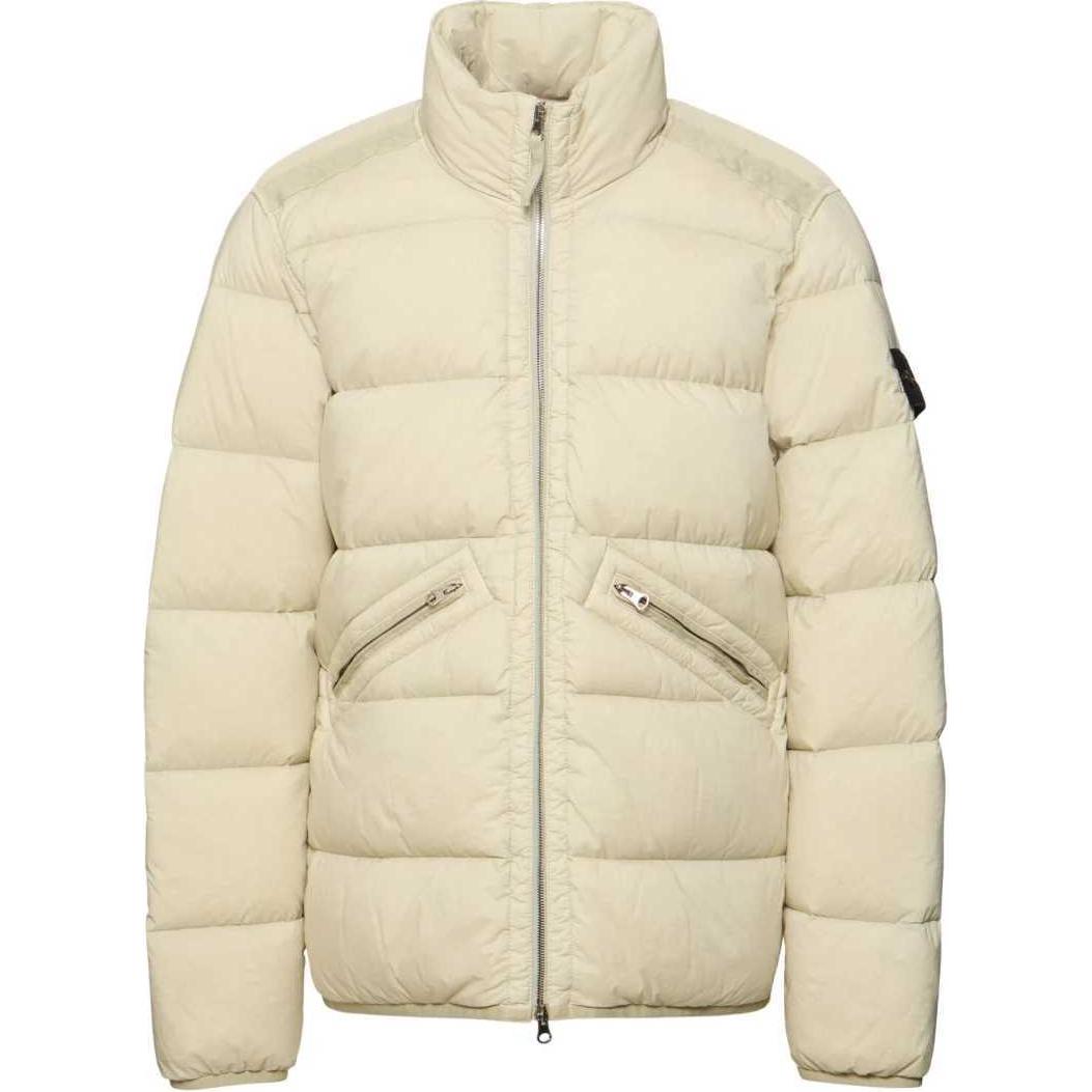 STONE ISLAND FW24 Beige Nylon Down-TC Unisex Functional High Neck Jacket. 811543028-V0097 圖 2