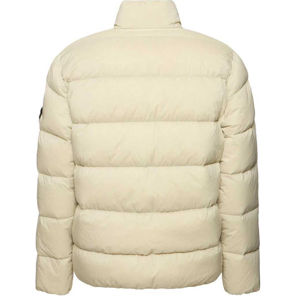 STONE ISLAND FW24 Beige Nylon Down-TC Unisex Functional High Neck Jacket. 811543028-V0097 圖 3