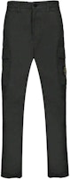 STONE ISLAND FW24 Black Logo Patch Work Pants Mens Comfortable Casualwear 811530410-V0029 STONE ISLAND FW24 Black Logo Patch Work Pants Mens Comfortable Casualwear 811530410-V0029