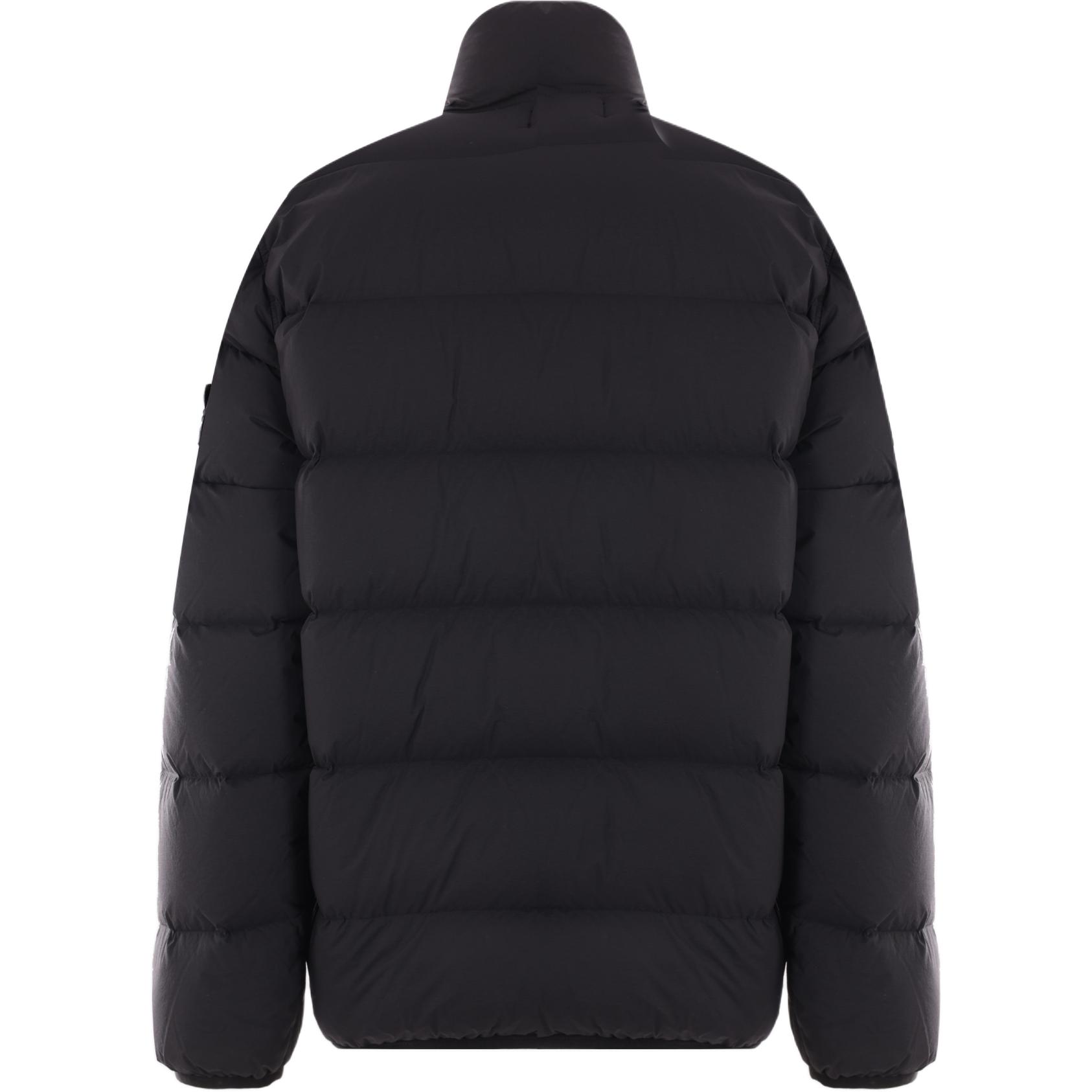 STONE ISLAND FW24 Black Nylon Down-TC Zipped Puffer Jacket Unisex 811543028-V0029 圖 3
