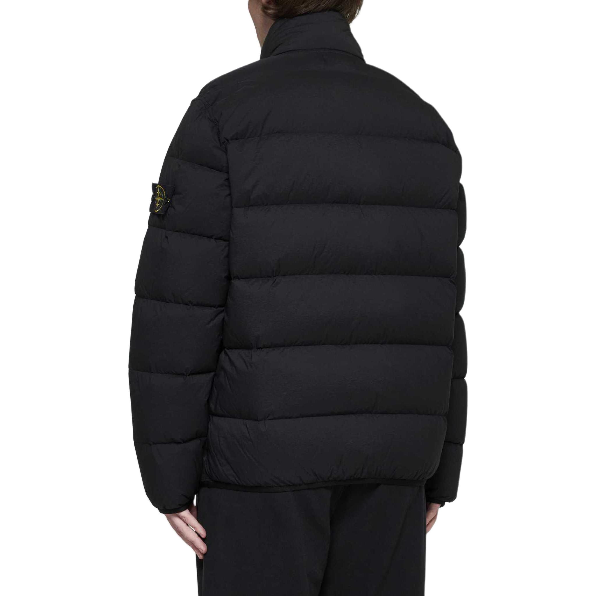 STONE ISLAND FW24 Black Nylon Down-TC Zipped Puffer Jacket Unisex 811543028-V0029 圖 5