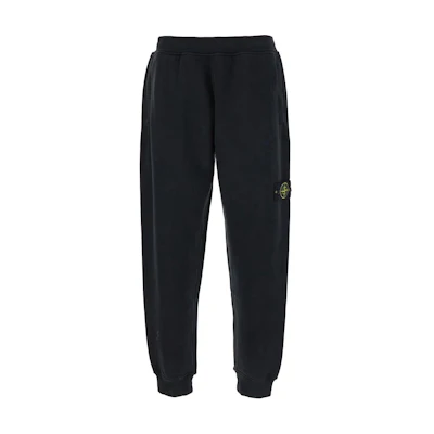 Stone Island FW24 Black Slim Fit Logo Jogger Pants Men 811560920-V0029