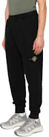 Shop Stone Island FW24 黑色修身Logo慢跑褲 男款 811560920-V0029