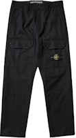 STONE ISLAND FW24 Black Straight-Leg Cargo Pants with Logo Patch for Men. 811532403-V0029 STONE ISLAND FW24 Black Straight-Leg Cargo Pants with Logo Patch for Men. 811532403-V0029