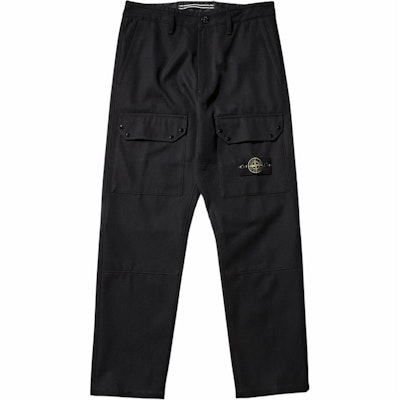 STONE ISLAND FW24 Seluar Kargo Hitam Lelaki Poket Tepi dengan Logo Patch. 811532403-V0029 Order STONE ISLAND FW24 Seluar Kargo Hitam Lelaki Poket Tepi dengan Logo Patch. 811532403-V0029
