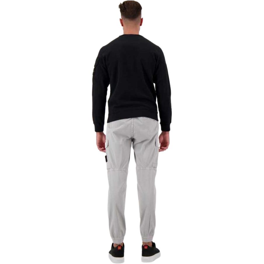 Stone Island FW24 Blue Logo Patch Crewneck Fleece Sweatshirt Unisex 811563920-V0020 圖 5