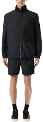 Chaqueta Negra de Nylon Cepillado Colorblock con Cremallera Stone Island FW24. 8115108M4-V0029 Shop Chaqueta Negra de Nylon Cepillado Colorblock con Cremallera Stone Island FW24. 8115108M4-V0029
