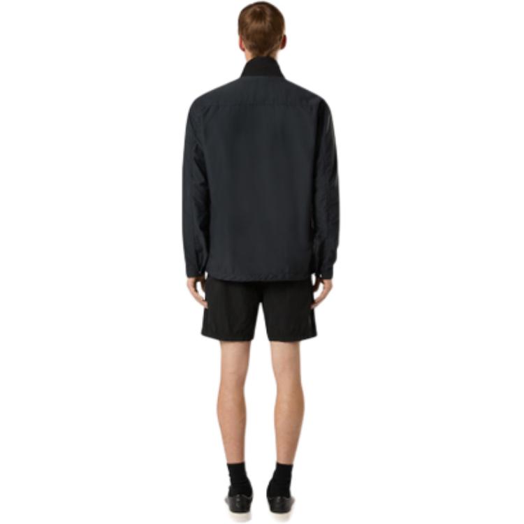 Stone Island FW24 Brushed Nylon Colorblock Zip Jacket Black  Outerwear. 8115108M4-V0029 圖 5