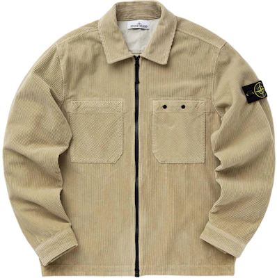 STONE ISLAND FW24 Jaket Corduroy Logo Kantong Ganda Resleting Warna Stone 811511604-V0097 Order STONE ISLAND FW24 Jaket Corduroy Logo Kantong Ganda Resleting Warna Stone 811511604-V0097