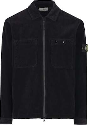 Chaqueta de pana con cremallera y parche logo Stone Island FW24 azul marino. 811511604-V0020 Order Chaqueta de pana con cremallera y parche logo Stone Island FW24 azul marino. 811511604-V0020