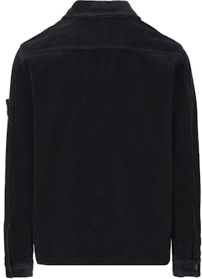 Chaqueta de pana con cremallera y parche logo Stone Island FW24 azul marino. 811511604-V0020 Lookbook Chaqueta de pana con cremallera y parche logo Stone Island FW24 azul marino. 811511604-V0020
