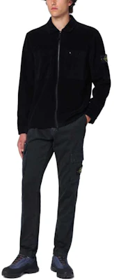 Chaqueta de pana con cremallera y parche logo Stone Island FW24 azul marino. 811511604-V0020 Purchase Chaqueta de pana con cremallera y parche logo Stone Island FW24 azul marino. 811511604-V0020