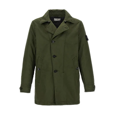 Stone Island FW24 David-TC Green Long Sleeve Single-Breasted Jacket for Men 811542149-V0059