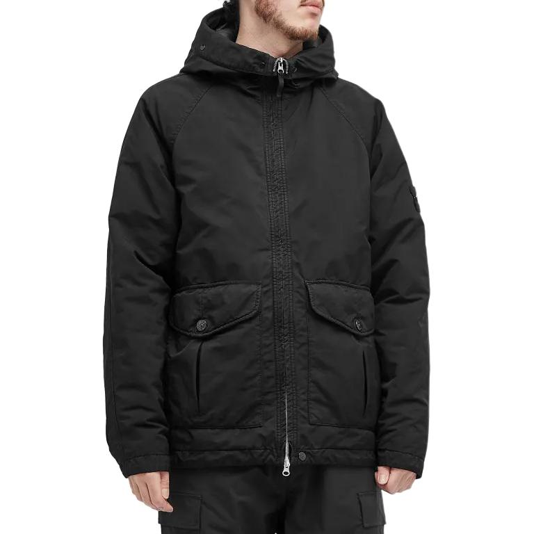 STONE ISLAND FW24 David-TC Water-Resistant Down Jacket Black  Coat 811541649-V0029 圖 5