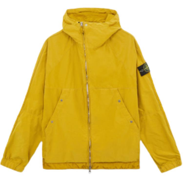 Stone Island FW24 David Light-TC Orange Zip Multi-Pocket Logo Jacket Unisex 8115410M3-V0032