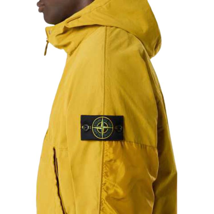 Details for Jaket Unisex Orange Multi-Pocket Stone Island FW24 David Light-TC dengan Logo 8115410M3-V0032