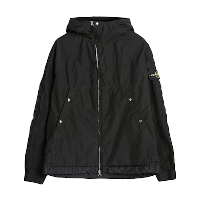 STONE ISLAND FW24 David Light-TC Waterproof Windproof Hooded Jacket Black Unisex 8115410M3-V0029