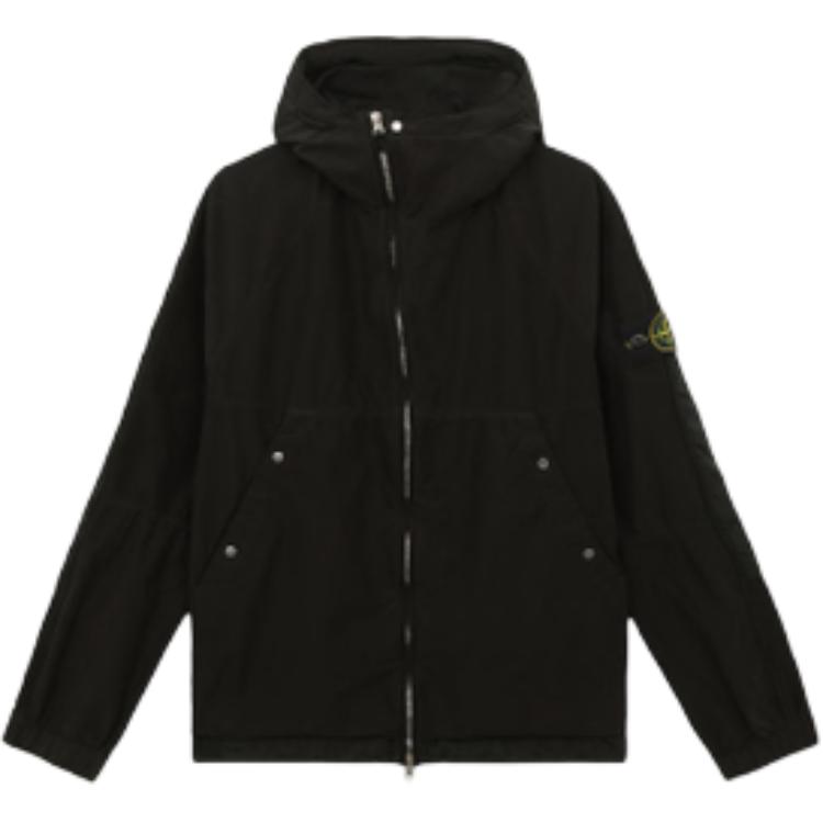 STONE ISLAND FW24 David Light-TC Waterproof Windproof Hooded Jacket Black Unisex 8115410M3-V0029 圖 2