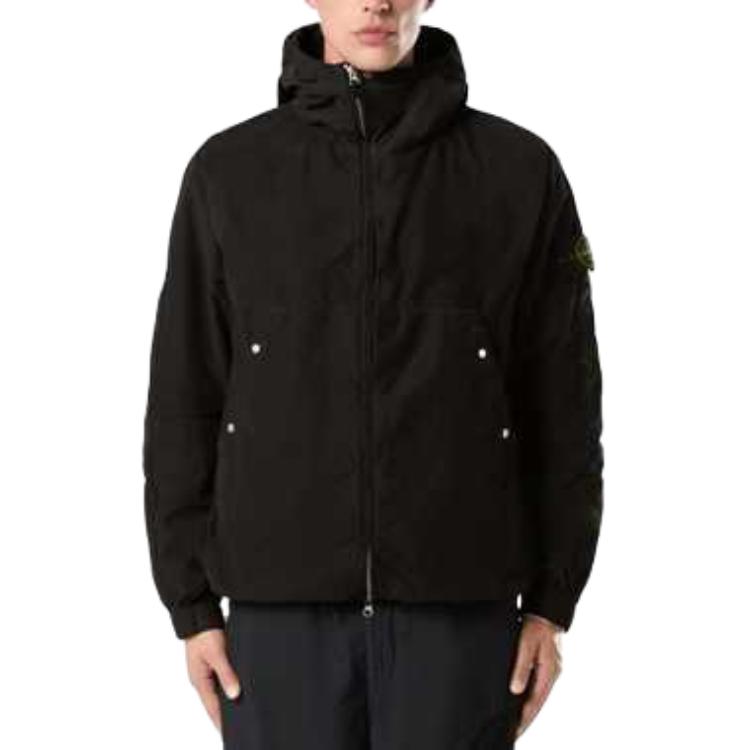 STONE ISLAND FW24 David Light-TC Waterproof Windproof Hooded Jacket Black Unisex 8115410M3-V0029 圖 4
