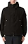 Shop STONE ISLAND FW24 Chaqueta Negra Impermeable y Cortavientos con Capucha Unisex 8115410M3-V0029