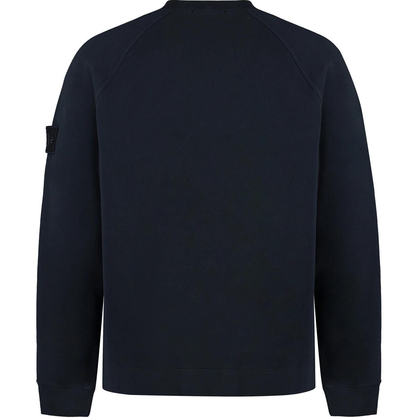 STONE ISLAND FW24 Ghost Pieces Organic Cotton Crewneck Sweatshirt Navy Mens 8115629F7-V0020 圖 3