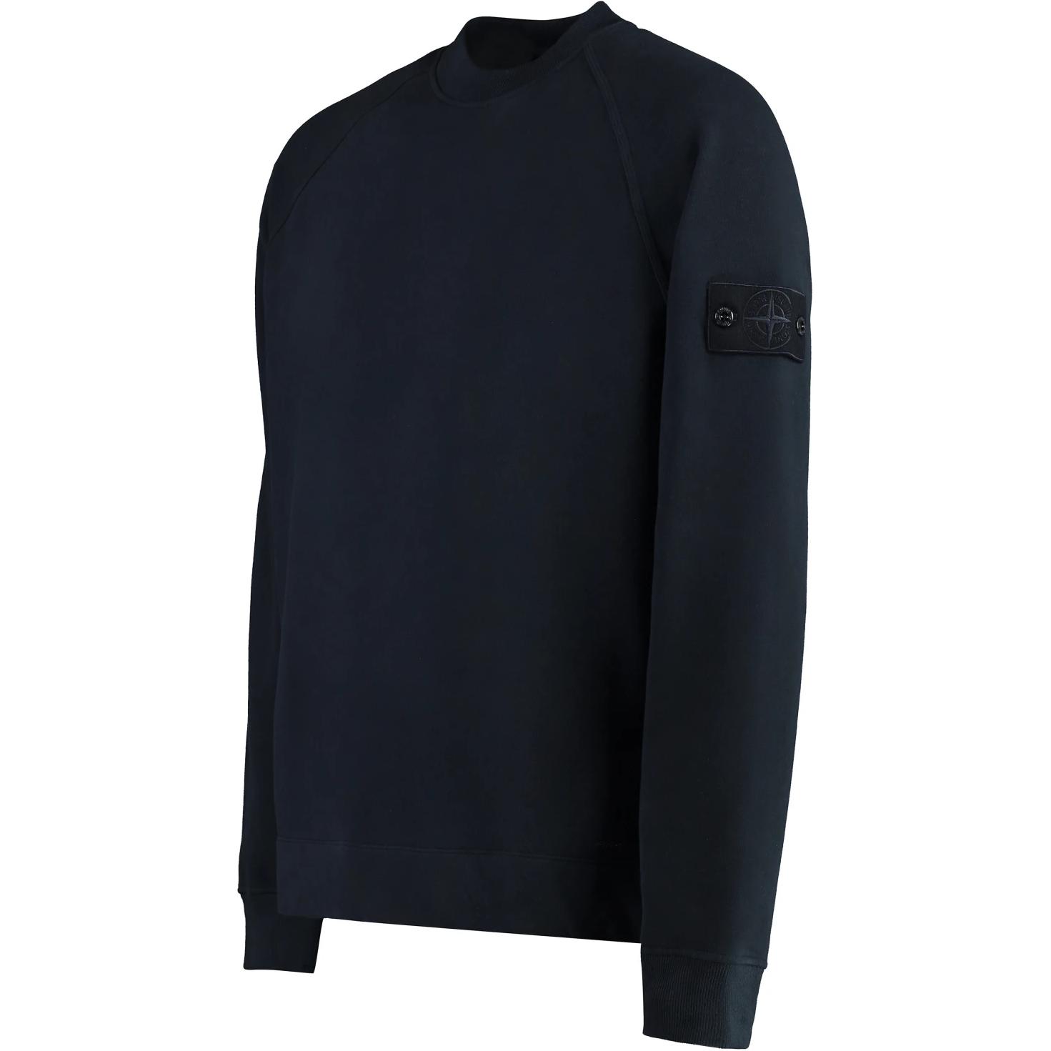 STONE ISLAND FW24 Ghost Pieces Organic Cotton Crewneck Sweatshirt Navy Mens 8115629F7-V0020 圖 4