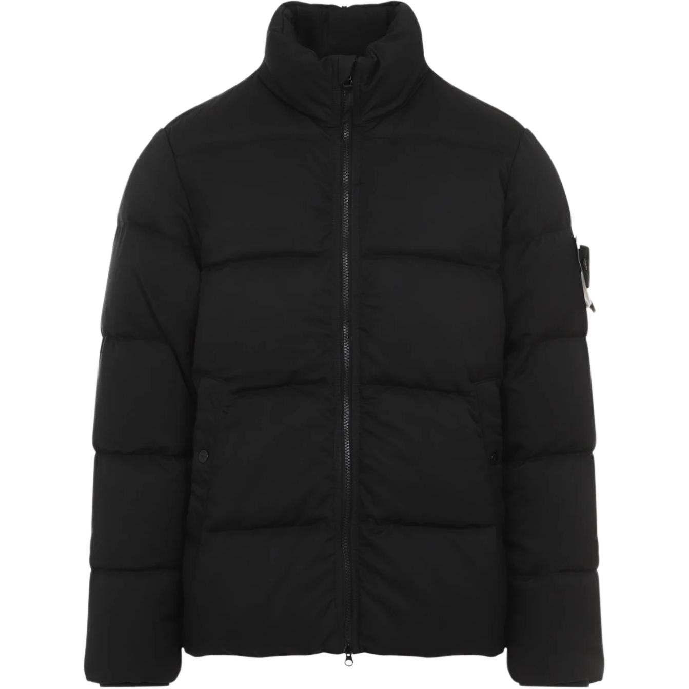 STONE ISLAND FW24 Ghost Series Black Zip-Up Jacket for Men 8115453F3-V0029