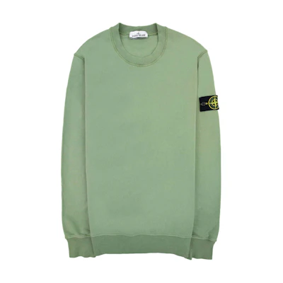 Stone Island FW24 Green Cotton Logo Hoodie Long Sleeve Straight Fit 811564151-V0055