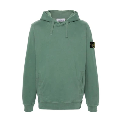 Stone Island FW24 Green Hoodie Pullover Long-Sleeve Sweatshirt 811560820-V0055