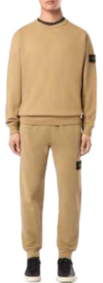 STONE ISLAND FW24 字母Logo男士圓領衛衣 米色棕色 811562420-V0094 Lookbook STONE ISLAND FW24 字母Logo男士圓領衛衣 米色棕色 811562420-V0094