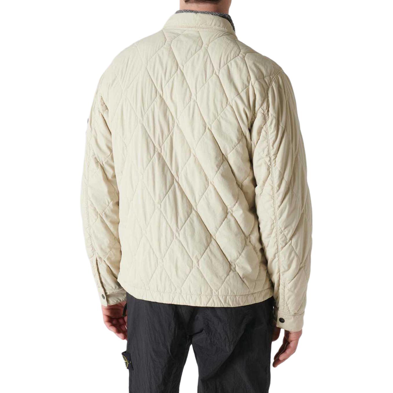 STONE ISLAND FW24 Lightweight Button-Up Logo Jacket Sand Unisex 8115Q0633-v0097 圖 5